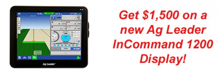 Get $1,500 on a new Ag Leader InCommand Display!